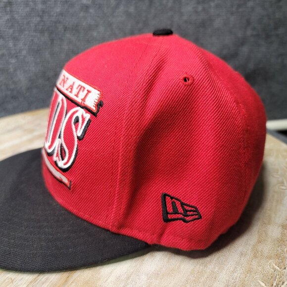 New Era Cincinnati Reds Snapback Hat Red Black MLB Genuine Merch Adjustable Cap - Picture 4 of 8